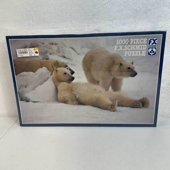 FX Schmid Vintage 1994 1000 Pc Panorama Bad Boys Of The Arctic Jigsaw Puzzle NEW - Picture 2 of 12